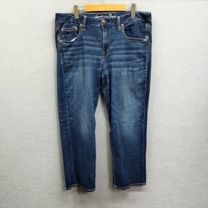 J304 American Eagle Outfitters アメリカンイーグルアウトフィッターズ ストレッチ デニム パンツ 12 インディゴ ジーンズ BOY FIT