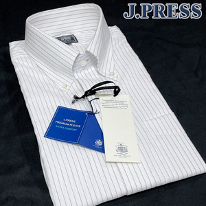 JP485M 新品 定番 J.PRESS ORIGINALS Jプレス 半袖シャツ ボタンダウン　ペンシルストラ　PREMIUM PLEATS / 形態安定 オンワード樫山