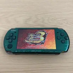 PSP 3000 グリーン　028 訳あり品