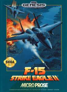 送料無料 北米版 海外版メガドライブ F-15 ストライク イーグル II GENESIS F-15 Strike Eagle II ジェネシス 