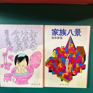 狂気の沙汰も金次第/家族百景　2冊セット 筒井康隆　角川文庫　中古本　送料無料！