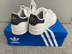 ラスト1足！管100027 新品未使用　ベロ薄　アディダス　スタンスミス デニム ゴールド 27.5cm adidas STAN SMITH