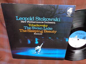 L#4907◆LP◆ チャイコフスキー 白鳥の湖 / 眠りの森の美女 ストコフスキー ニュー・フィルハーモニア管弦楽団 phase 4 stereo GT9145