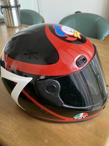 バリーシーン　barry sheene AGV 20年以上前　フルフェイスヘルメット