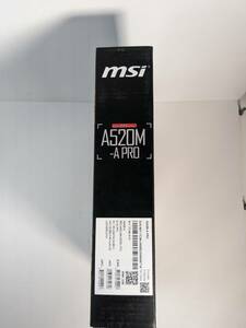 MSI マザーボードA520M-A PRO