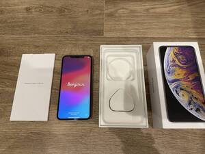 【ジャンク品】Apple アップル iPhone Xs MAX MT752ZA/A A2104 256GB シルバー 香港版 SIMフリー 最大容量 96% 