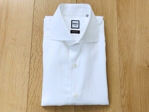 BEAMSｆ＊SLIMFIT＊ホリゾンカラーワイシャツ＊白＊39‐15.5