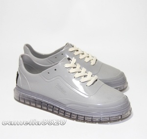 メリッサ MELISSA CLASSIC SNEAKER + BT21 AD クラシック スニーカー グレー US6 23cm ブラジル製 中古 美品 レインシューズ