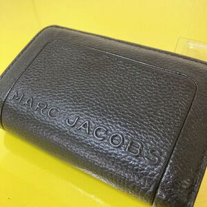 MARC JACOBS マークジェイコブス レザー 折り財布 黒 BLACK 高級 ブランド おしゃれ　おすすめ　有名 きれい 極美品 