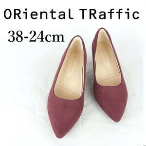 MK3333*ORiental TRaffic*オリエンタルトラフィック*レディースパンプス*38-24cm*ボルドー*