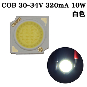 COB LED チップオンボード 面発光 広範囲照射 30-34V 320mA 10W 6000-6500K 110-120lm 80Ra 1313 白色