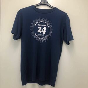 ランナーズ 24時間 リレーマラソン in 舞洲 2018 半袖Tシャツ ネイビー 紺色 Lサイズ