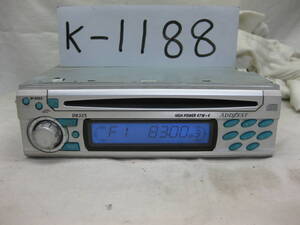 K-1188　ADDZEST　アゼスト　DB325　1Dサイズ　CDデッキ　故障品