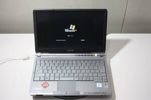 【PK62】 win XP搭載 SONY VAIO VGN-TX90PS/PCG-4F1N 部品取り・修理ベース用　ジャンク　