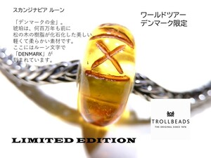 トロールビーズ★Trollbeads★スカンジナビア ルーン★ワールドツアーデンマーク限定★刻印有★新品★LIMITEDEDITION★入手不可★希少★