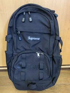 supreme 美品　シュプリーム2013ssアウトドア バックパック黒　レインカバー 付き　ナイロン CORDURA 正規品　希少品　レア