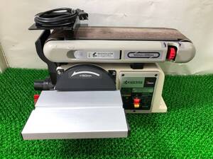 中古品 電動工具 KYOCERA 京セラ ベルトディスクサンダ BDS-1010 本体のみ.木工 木材加工.研磨. ITRC9W4M58MQ