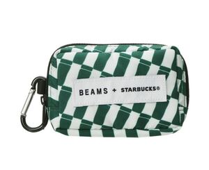 スターバックス　BEAMS ミニポーチ チェッカー 完売