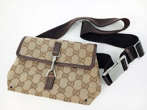 [14B-67-008] GUCCI グッチ GGキャンパス ウエストバッグ