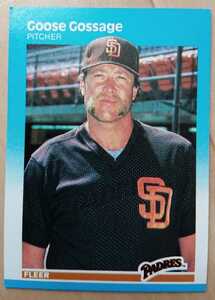 ★来日外国人 ゴセージ 福岡 ダイエー ホークス GOOSE RICH GOSSAGE FLEER 1987 メジャーリーグ MLB 大リーグ HOF LEGEND PADRES パドレス