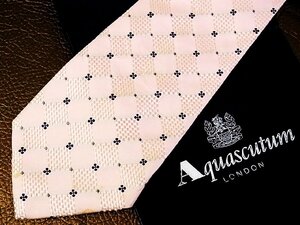 ★並品★4R00566【Aquascutum】アクアスキュータム「花 小花 柄」ネクタイ