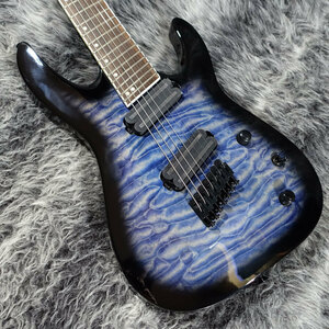 Jackson X Series Solois Arch Top SLATX7Q MS Transparent Blue Burst