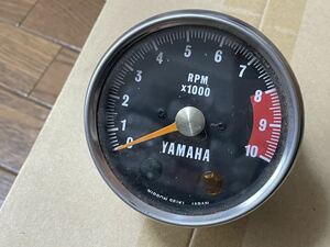 【1450】 ヤマハ YAMAHA 350R3 希少 レア RZ XS RD SR 当時物 新品？　10000rpm 美品　タコメーター メーター