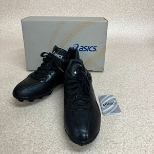 Q0049 箱有 極美品 ASICS アシックス STAR SHINE スターシャイン SFP101 野球 ソフトボール スパイクシューズ ブラック 24.0cm 子供