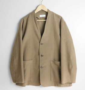 marka ◆APELLESS JACKETⅡモールスキン ノーカラージャケット ブラウン サイズ2 マーカー ◆K2D