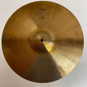 【N3緑】 Paiste 404 16 クラッシュシンバル ドラム シンバル パイステ 中古品 2710-52