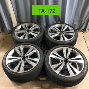 TA-172 激安 ホイール ベンツ w246 純正 18インチ 5H 7.5J +52PCD112.5 225/40R18 4本セット現状品