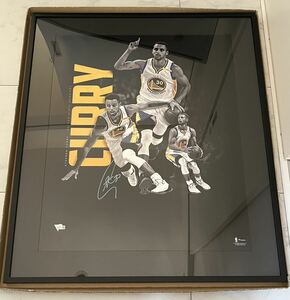 ステフィン・カリー 直筆サイン 写真 額入 Fanaticsファナティックス社商品 STEPHEN CURRY Autograph photo NBA ウォーリアーズ