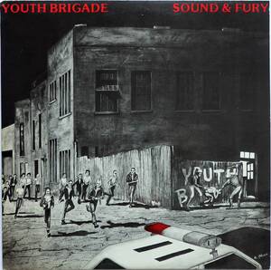 【USパンク＆ハードコア名盤/1983年リプレス盤/赤ラベル＆細字ロゴ/即決盤】YOUTH BRIGADE / Sound & Fury