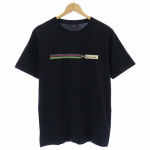 ピーエスポールスミス PS Paul Smith Tシャツ カットソー ロゴプリント 半袖 M 黒 ブラック /KL メンズ