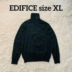 EDIFICE wool100 turtleneck high gauge XL