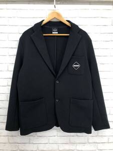 164【1円～】F.C.Real Bristol エフシーレアルブリストル F.C.R.B. TECH SWEAT TEAM BLAZER Lサイズ ブラック FCRB-230034