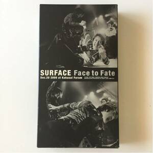 送料無料 VHSビデオ SURFACE Face to Fate 2000 at 東京国際フォーラム/サーフィス ライブビデオ 安心の匿名配送です
