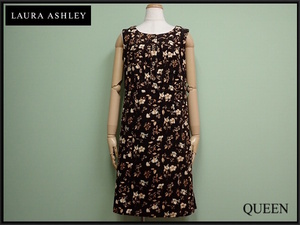 LAURA ASHLEY 花柄ワンピース・11□ローラアシュレイ/24*1*3-4