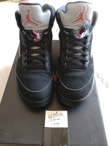 Nike Air Jordan 5 Retro OG Black/Metallic Silver US11.5 美中古 ジョーダン 29.5cm