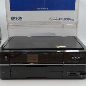 EPSON エプソン カラリオ インクジェットプリンター ブラック EP-803A 2010年製 オフィス機器 複合機 通電確認済