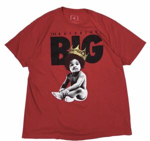 NOTORIOUS BIG Tシャツ XL ノトーリアス ビッグ ビギー BROOKLYN MINT HIPHOP RAP ラッパー ヒップポップ アメリカ古着 赤 90 vintage