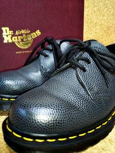 【Dr.MARTENS】ドクターマーチン MIE 1461 ぺブルレザー 3ホールシューズ UK5 (24cm ) 英国 イングランド製 ブラック【箱付き良品】