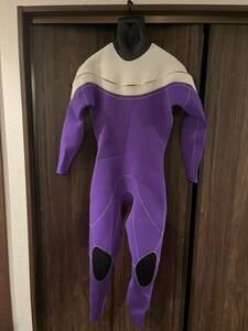 使用数回 ウエットスーツ 3mm フルスーツ ジャーフル サイズXL 紫×白 WETSUIT FACTORY MELLOW　WETSUITS サーフィン