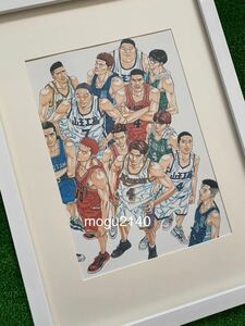 【額装品】スラムダンク　SLAM DUNK 井上雄彦 湘北　桜木花道　流川楓　ポスター　ポストカード　原画　セル画　イラスト I