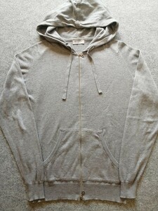 【貴重】JOHN SMEDLEY ジョンスメドレー 30G メリノウール ダブルジップアップ パーカー