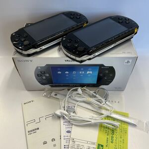 ２台セット SONY PSP-1000 本体 ソニー ブラック Portable ジャンク品 部品取り