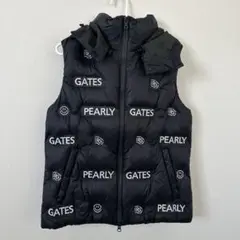 美品！PEARLY GATES ナイロンリップフルジップフーディダウンベスト