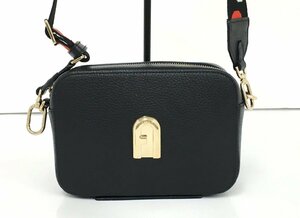 フルラ FURLA ショルダーバッグ スリーク ミニ SLEEK MINI ブラック クロスボディバッグ 美品 2307LR088