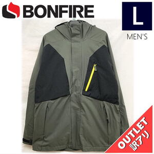 【OUTLET】 BONFIRE FIRMA STRETCH 3-IN-1 JKT カラー:CHARCOAL Lサイズ メンズ スノーボード スキー ジャケット JACKET アウトレット