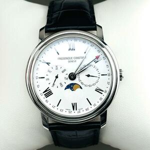 美品 FREDERIQUE CONSTANT フレデリックコンスタント FC-270X4P4/5/6 クラシック ムーンフェイズ クォーツ 腕時計 メンズ ビジネスタイマー